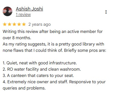 Student Review Screenshot