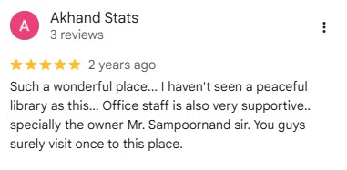 Student Review Screenshot