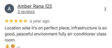 Student Review Screenshot