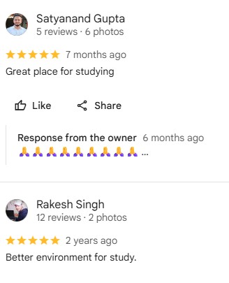 Student Review Screenshot