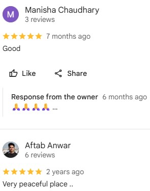 Student Review Screenshot