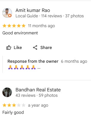 Student Review Screenshot