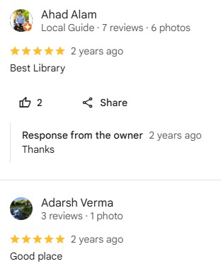 Student Review Screenshot