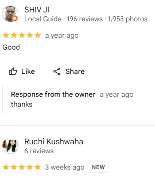 Student Review Screenshot