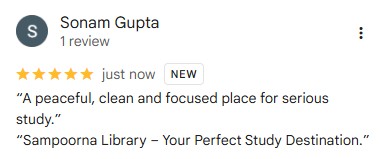 Student Review Screenshot